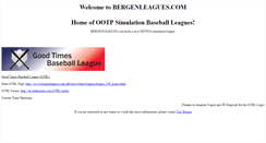 Desktop Screenshot of bergenleagues.com